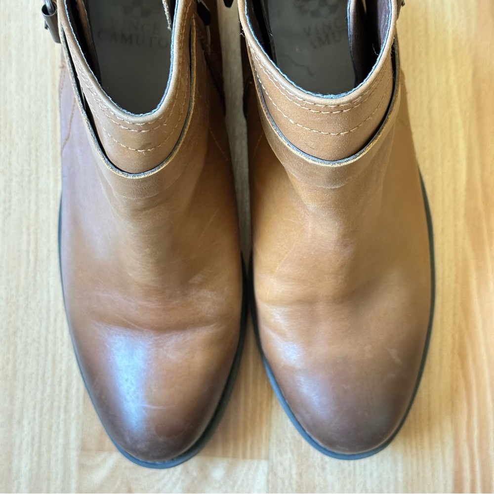 Vince Camuto Brown Ankle Boots with Zipper Closure - Picture 10 of 12